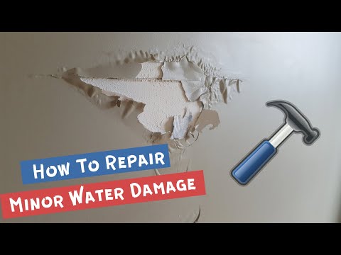 How To Repair Minor Water Damage. #drywallrepair #waterdamage #handyman #diy #howto