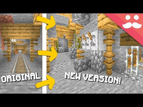 Transforming Abandoned Mineshafts in Minecraft 1.14
