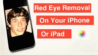 Easily Remove Red Eye Effect from your photo in 2  minutes on your iPhone or iPad 6 February 2021