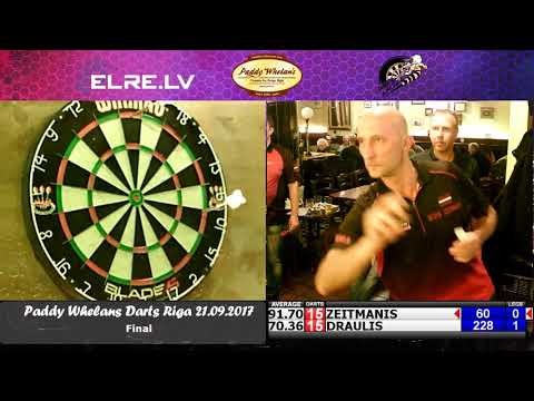 Paddy Whelan`s Darts Riga 21.09.2017 - final