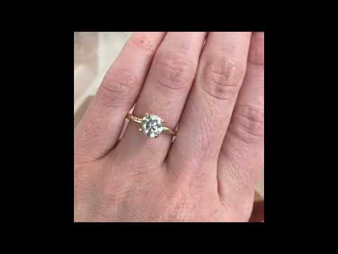 1.25ct grey diamond Evergreen Solitaire By Anueva Jewelry