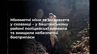 В Николаевской области нашли склад боеприпасов с авиаракетой и минометными минами - видео с места