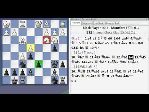 B92 - Sicilian, Najdorf, 6 Be2 (3).wmv