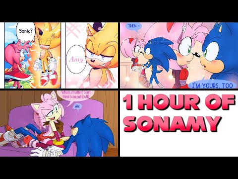 ONE HOUR of Sonamy - Sonic x Amy Comic Dub Compilation