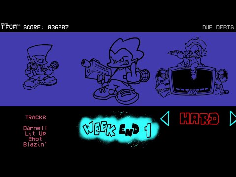 Friday Night Funkin' Weekend 1, 100% Perfect hard (downscroll)