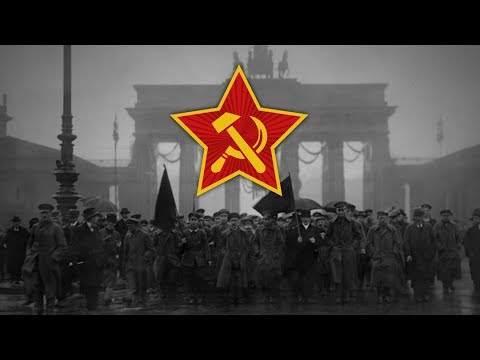 "Voran, du Arbeitsvolk" - Bandiera Rossa in German