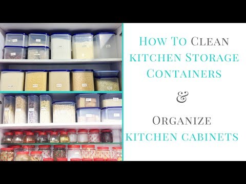 How to clean kitchen storage containers