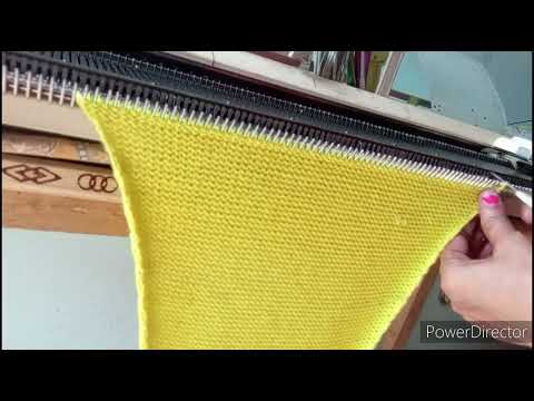 how to knit new stylish baby frock on knitting machine/frock kaise banaye (@rahimamacrameart6409