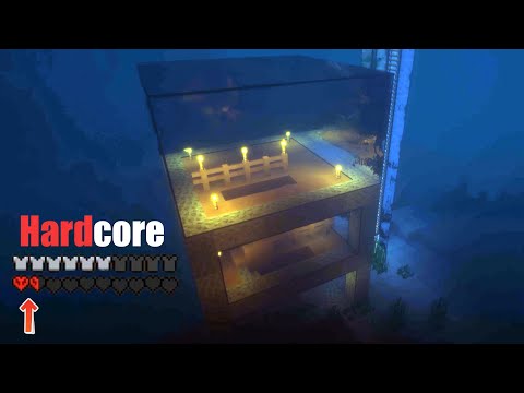 Leiligheten under vann er Ferdig - Men overlever jeg? Rob er Hardcore i Hardcore Minecraft Dag 5-12