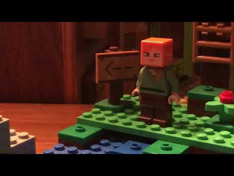 The skeleton attack - LEGO Minecraft stop motion animation