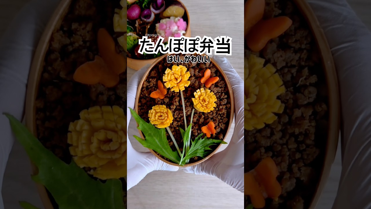 今年はそぼろ！薄焼き卵1枚で作るたんぽぽ🌼春のお弁当の主役になります！ #お弁当 #簡単レシピ #たんぽぽ