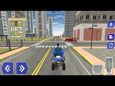USA Police ATV Quad Bike Transport Truck Simulator🚓💥🚓Gameplay 01|| Mobile Gamer 21.