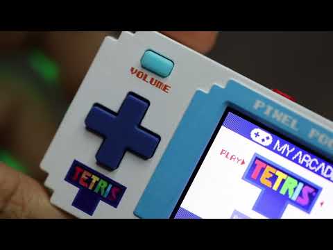 Slide 2 - Tetris Pixel Pocket Mini Portable Gamer System (video)