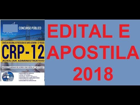 CONCURSO CRP SC 2018   AUXILIAR ADMINISTRATIVO