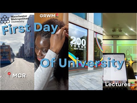 FIRST DAY at UNIVERSITY| MMU ft: GRWM, lectures, dance taster, friends etc...💌🌟