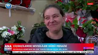 Çiçekçilerde Sevgililer Günü mesaisi