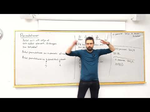 Matematik 5. PERMUTATIONER. (När jag säger sortera, menar jag PLACERA. Fel ordval).