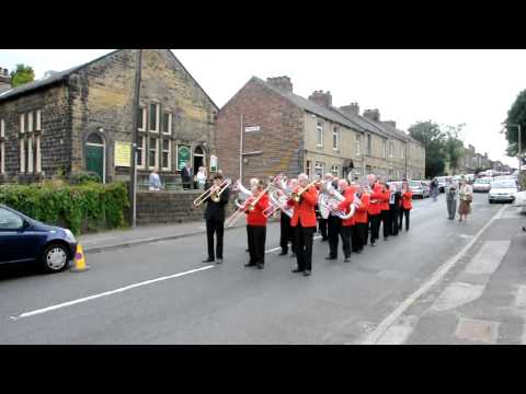 Loxley Silver Band at the last Loxley Church service 14th August 2011