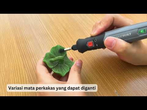 Gambar Maxbuilt Gerinda Mini Cordless Set 32 pcs - Hitam/Abu-Abu