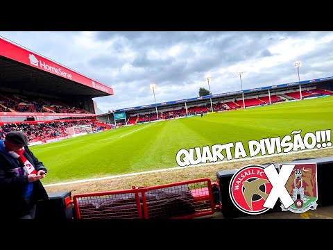 VEJA COMO É UM JOGO DA QUARTA DIVISÃO DA INGLATERRA - WALSALL X NORTHAMPTON