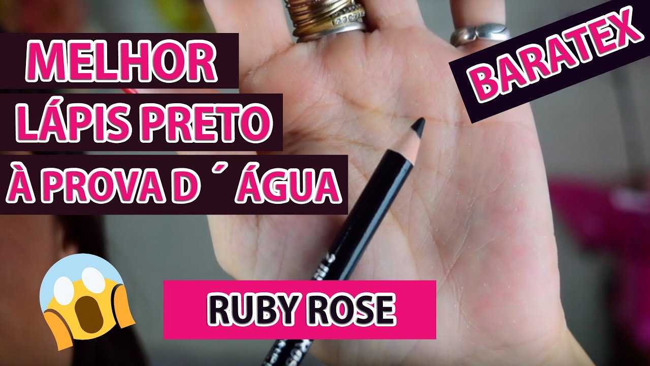MELHOR LÁPIS PRETO À PROVA D´ÁGUA DA RUBY ROSE #ProdutosBaratinhosEm1Minuto