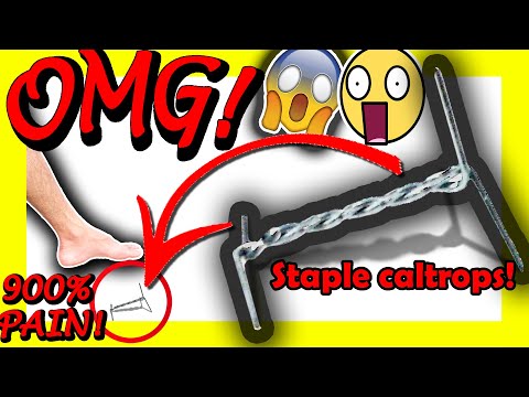 How To Make Mini Staple Caltrops | The *DEADLIEST* Trap in the Classroom!