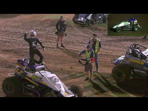 Wingless Sprints A-Main Final Laang Speedway 29-12-2023