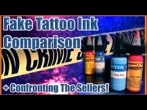 Fake Chinese Eternal & Intenze Tattoo Ink Comparison + Confronting The Sellers!