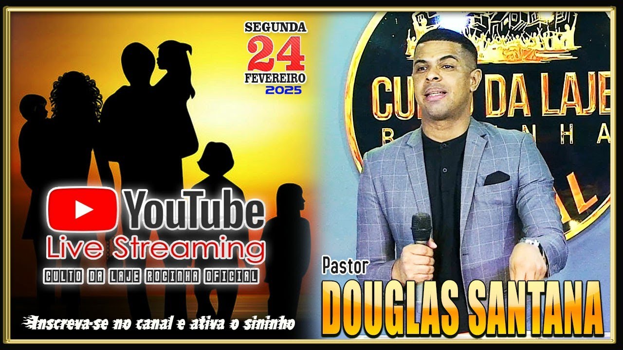 PR. DOUGLAS SANTANA NO (  CULTO DA LAJE ROCINHA OFICIAL ) - DIA 24 / FEVEREIRO / 2025