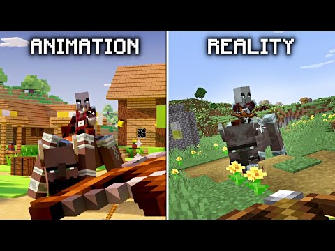 Minecraft: Animation VS Reality (Villager vs Pillager)