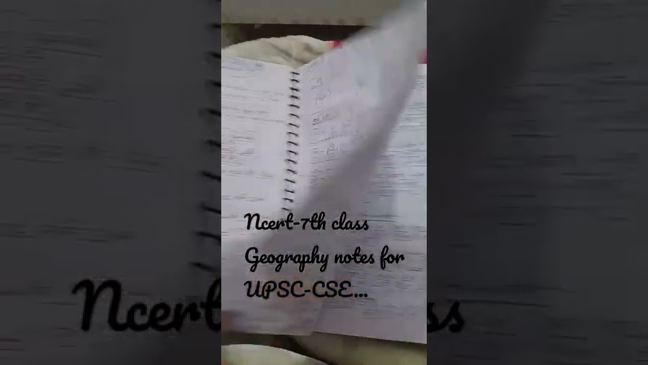 NCERT.. 7th class geography notes..chapter 5th..for UPSC-CSE