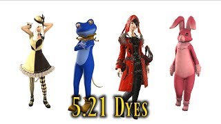 FFXIV: Patch 5.21 New Dyes - What They Look Like & How To Obtain