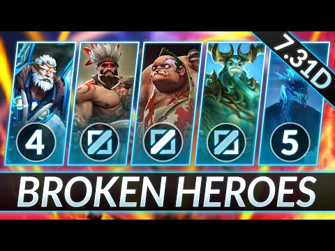 1 BROKEN HERO for EVERY ROLE in ANY RANK - NEW PATCH 7.31D - Dota 2 Guide