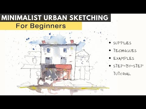 Minimalist Urban Sketching For Beginners - Step by Step!