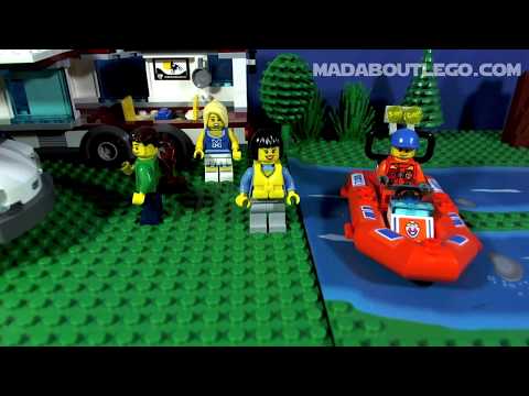 Vidéo LEGO City 60057 : Le camping-car et son canoë