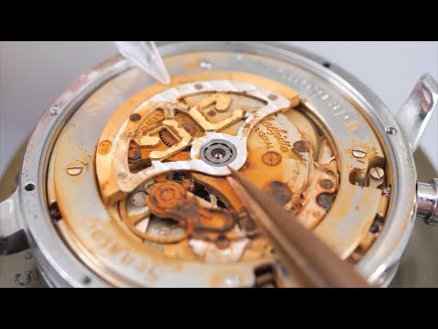 Severely rusted blister watch restored as new.#restoration