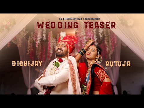 Digvijay & Rutuja Wedding Teaser | Omeecreations | Viral Wedding | Best Wedding Video