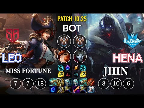 SB Leo Miss Fortune vs hyF Hena Jhin Bot - KR Patch 10.25