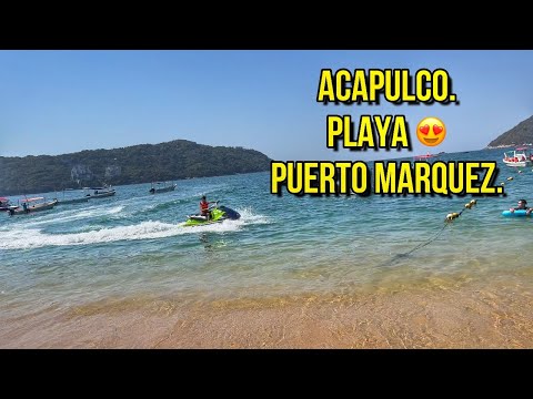The beach you must visit in ACAPULCO is beautiful 😍? Puerto Marquez Beach. Costs $$ and what to e...