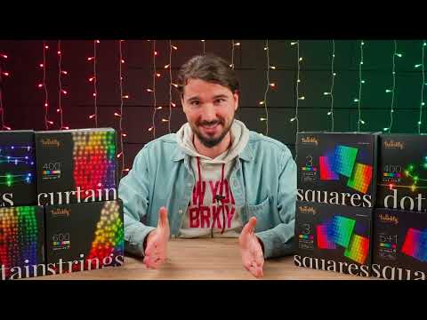 Гирлянда Smart LED Twinkly Strings RGB 400 LED 32м IP44 черный кабель Умная гирлянда Wi-Fi для улицы и дома - фото 1 - id-p2849447675