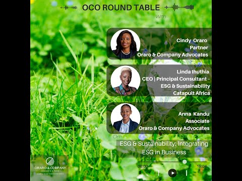 OCO Round Table E01 | ESG & Sustainability: Integrating ESG in Business