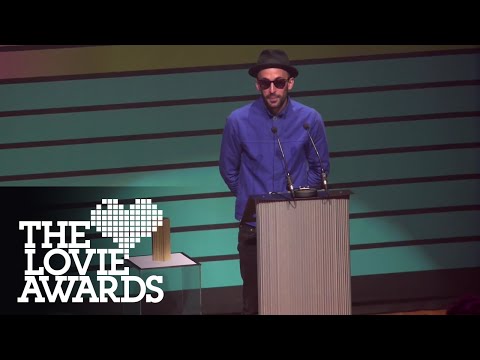 Steve Lazarides Presents Lovie Artist of the Year Award to JR