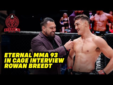 Eternal MMA 93: In Cage Interview: Rowan Breedt
