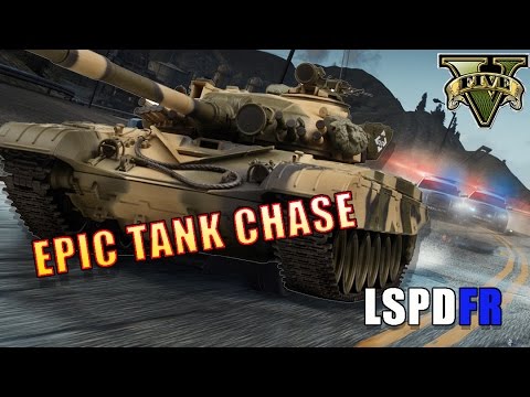 GTA 5 LSPDFR- EPIC TANK CHASE with Need for Speed Audio