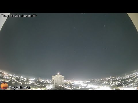 Ao vivo - Céu de Lorena-SP e Serra da Mantiqueira - 11-12/12/2025