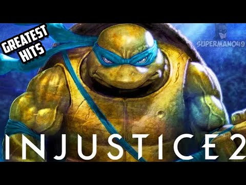 100% DAMAGE IN 18 SECONDS WITH EPIC LEONARDO! - Injustice 2: "Ninja Turtles" Gameplay (SGH)