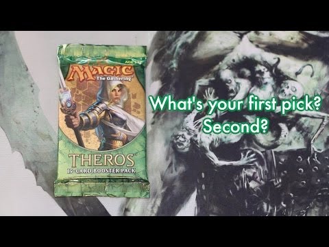MTG- Theros Pack Opening - What's your first pick?  Crack a pack of Theros!
