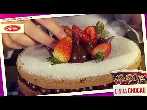 Naked Cake de Chocau com morango