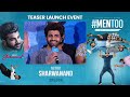 Actor Sharwanand Speech At Mentoo Teaser Launch Event I DR P R K GOUD TFCCLIVE