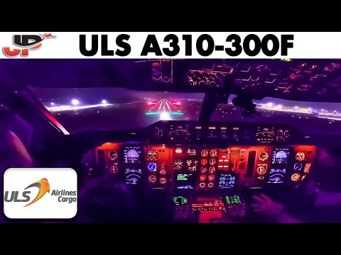In the Cockpit ULS Airbus A310 Classic Freighter from Istanbul Airport